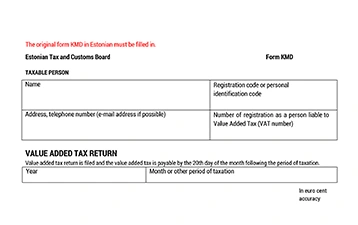 VAT Registration Estonia