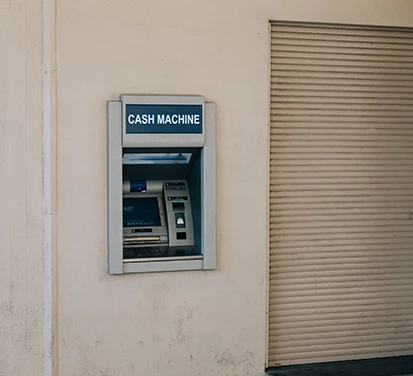 A cash machine